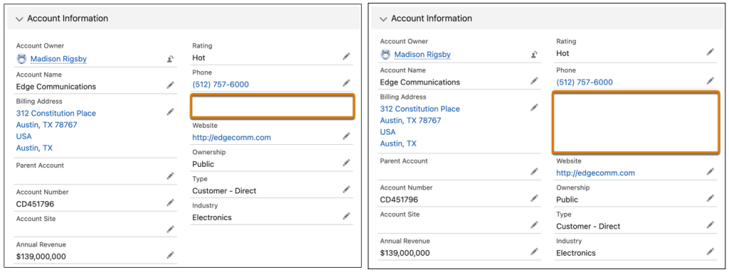 Use Blank Spaces to Align Fields on Dynamic Forms