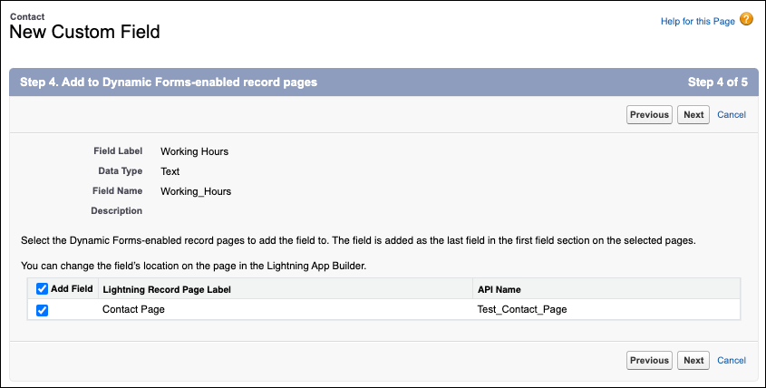 Add New Custom Fields to Dynamic Forms-Enabled Pages