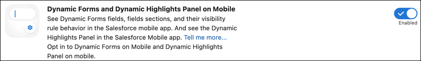 Enable Dynamic Highlights Panel and Dynamic Forms on Mobile with One Click