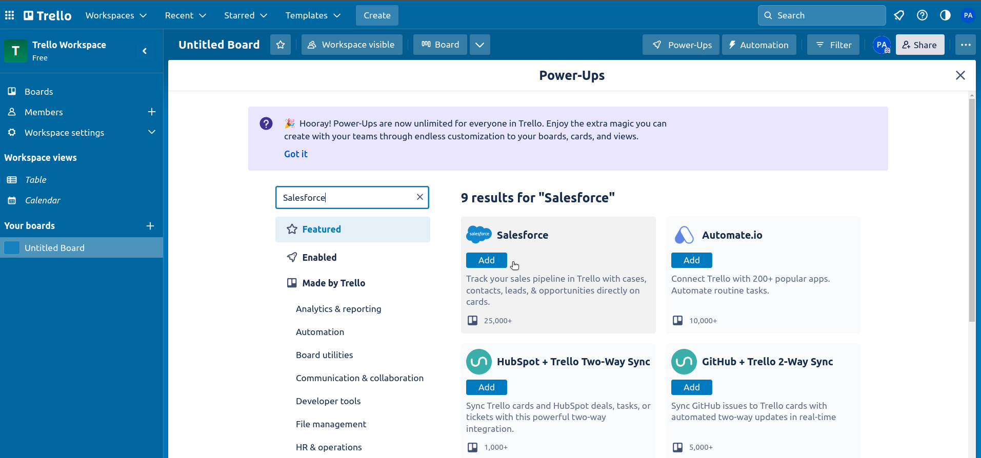 add salesforce power ups