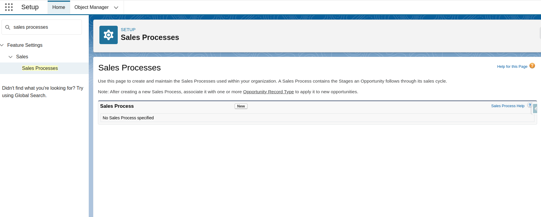 search Sales Process