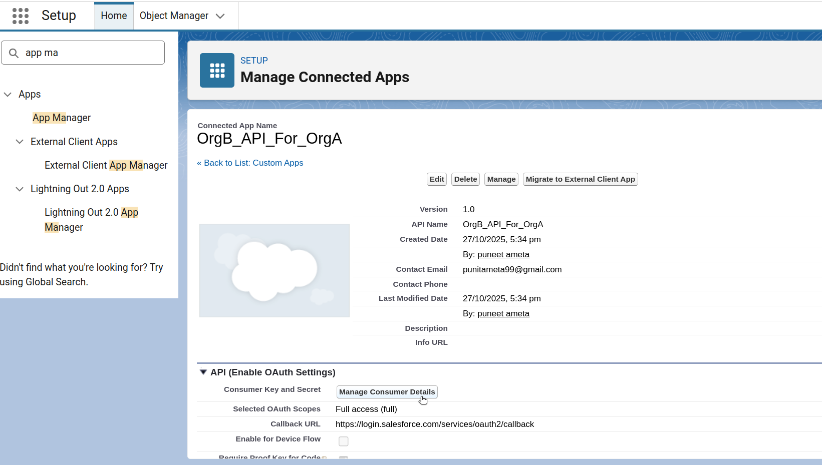 manage consumer details