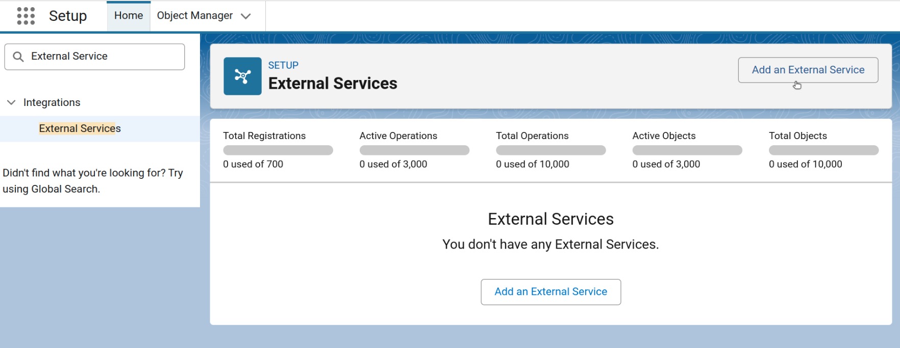 Register External Service