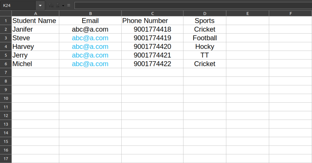 insert object data inti csv